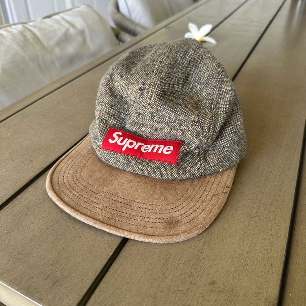 Supreme wool and Tan Suede Hat